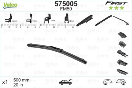 575005 Щетка стеклоочистителя Multiconnection 500mm/20'' Кар Электро