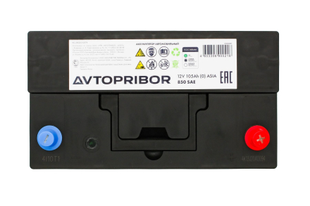 B10502AVT Аккумуляторная батарея 12V 105Ah (0) ASIA | 850A | 305x171x205 Кар Электро