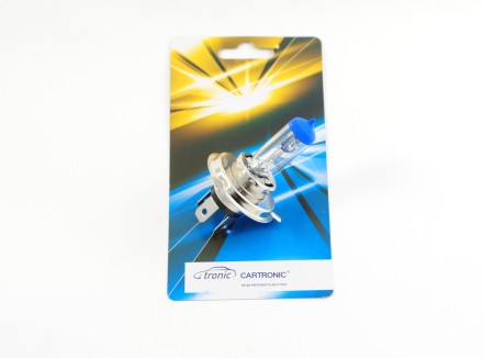 Лампа H4 12V 60/55W. +50% Cartronic CTR0100439 Головной свет Плюс 50% света от стандартной Кар Электро