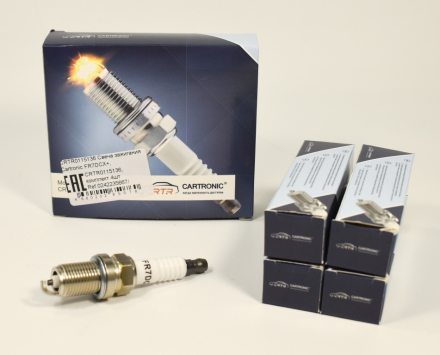 Свеча зажигания Cartronic FR7DCX+, CRTR0115136, 4шт Ref.0242235667/ 0242235913 Кар Электро