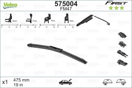 Щетка стеклоочистителя Multiconnection 475mm/19'' (575004) Кар Электро