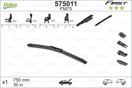 Щетка стеклоочистителя Multiconnection 750mm/38'' (575011) Кар Электро