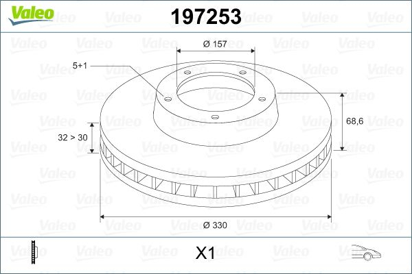 Купить 197253 Диск тормозной PORSCHE CAYENNE (2003>) перед x1 (197253 ...